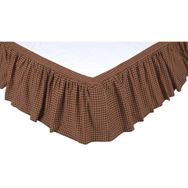 Patriotic Patch Bed Skirts Deep Red, Khaki, Navy VHC Brands - The Fox Decor